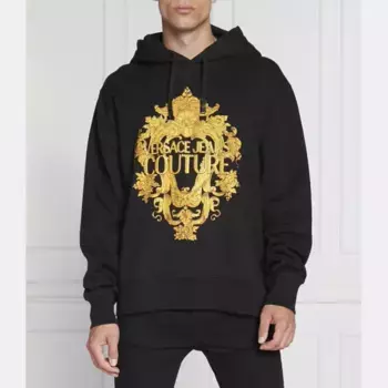 Толстовка обычного кроя Versace, черный