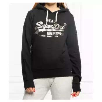 Толстовка обычного кроя vl в стиле бохо Superdry, черный