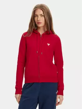 Толстовка обычного кроя W4YQ03 KC811 Guess Jeans, красный