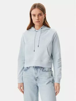 Толстовка обычного кроя W5GQ22 K68I4 Guess Jeans, голубой