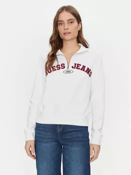 Толстовка обычного кроя W5RQ25 K68I4 Guess Jeans, белый
