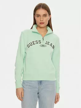 Толстовка обычного кроя W5RQ25 K68I4 Guess Jeans, зеленый
