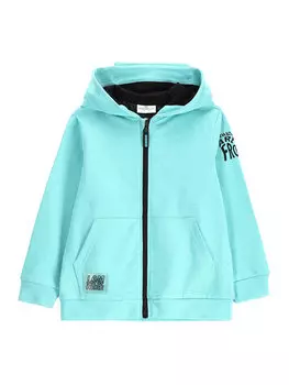 Толстовка обычного кроя WC5132401CBK Coccodrillo, бирюзовый