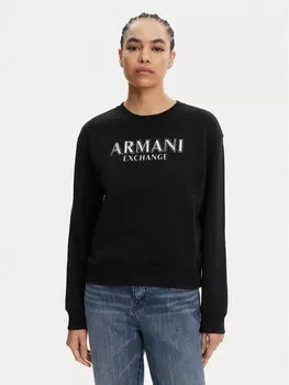 Толстовка обычного кроя XW000159 AF11851 UC001 Armani Exchange, черный