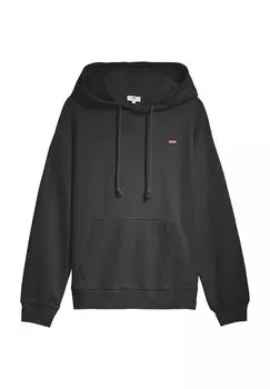 Толстовка, однотонная, с логотипом, для женщин Levi's, черный