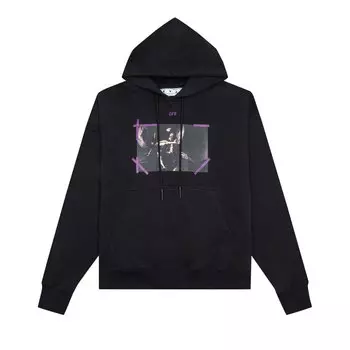 Толстовка Off-White Arrow Caravaggio Mercy Skat Черный/Орхидея