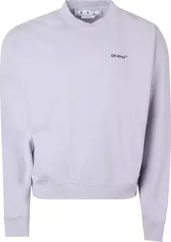 Толстовка Off-White Caravaggio Arrow Over Crewneck 'Dusty Lilac/Black', фиолетовый