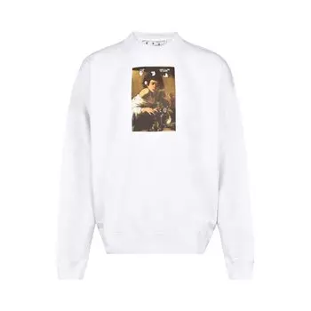 Толстовка Off-White Caravaggio Boy Skate Crewneck, белый