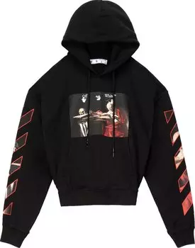 Толстовка Off-White Caravaggio Over Hood 'Black', черный