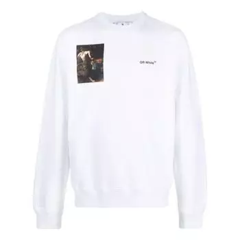 Толстовка OFF-WHITE Caravaggio-print Sweatshirt 'White', белый