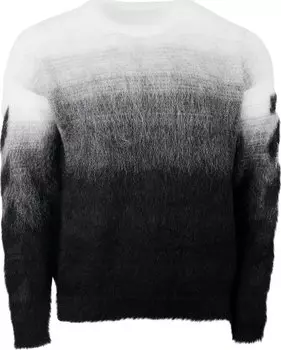 Толстовка Off-White Diag Arrow Brushed Knit Crew 'Black/Black', черный