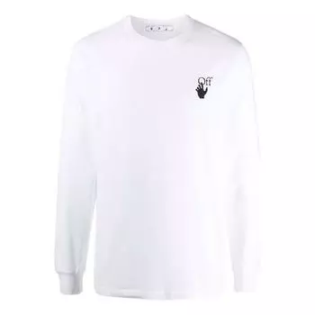 Толстовка OFF-WHITE FW21 Logo Arrow Pattern Round Neck Pullover Ordinary Version White, мультиколор