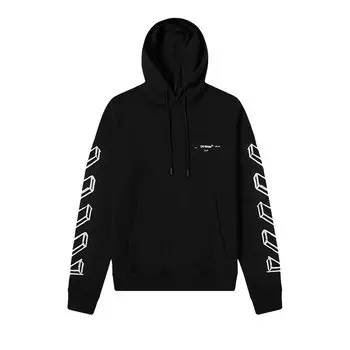 Толстовка Off-White с диагональными стрелками, цвет Черный