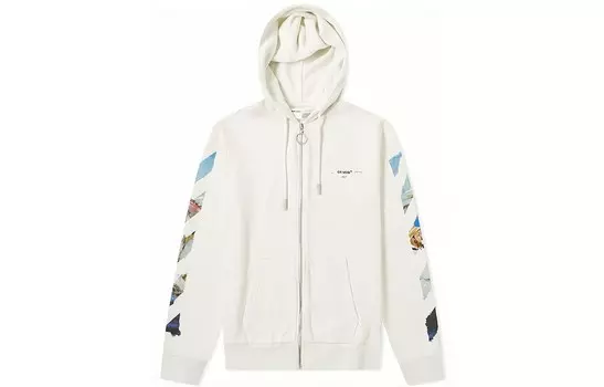 Толстовка Off-White с капюшоном, белый