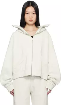 Толстовка Off-White с капюшоном на молнии Entire Studios, Rice