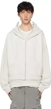 Толстовка Off-White с капюшоном на молнии Entire Studios, Rice