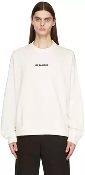 Толстовка Off-White с логотипом Jil Sander