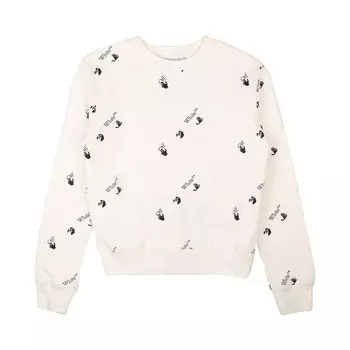 Толстовка Off-White Slim Allover Crewneck 'White', белый