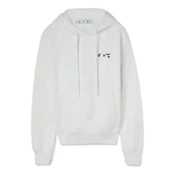 Толстовка OFF-WHITE SS22 Solid Color Hooded Pullover Long Sleeves Unisex White, белый