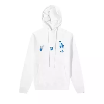 Толстовка Off-White x MLB Los Angeles Dodgers кремового/синего цвета
