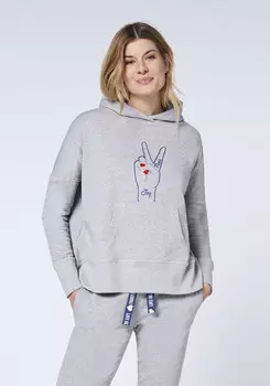 Толстовка Oklahoma Jeans Kapuzen, серый