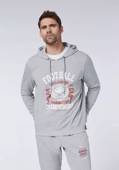 Толстовка Oklahoma Jeans Kapuzen, серый