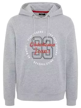 Толстовка Oklahoma Jeans, пестрый серый