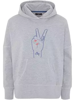 Толстовка Oklahoma Jeans, пятнистый серый