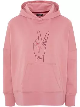 Толстовка Oklahoma Jeans, темно-розовый