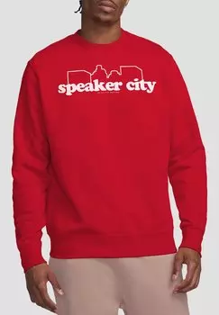 Толстовка OLD SCHOOL SPEAKER CITY LOGO Cotton Soul, красный