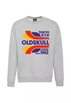 Толстовка Oldskull Retro Tokyopolis, серый