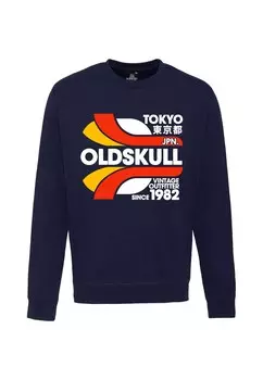 Толстовка Oldskull Retro Tokyopolis, синий