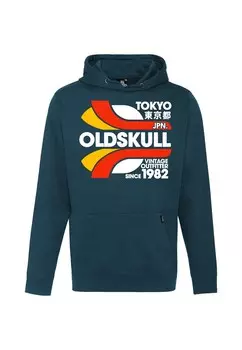 Толстовка Oldskull Retro Tokyopolis, темно-зеленый