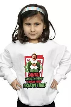 Толстовка OMG Санта Elf, белый