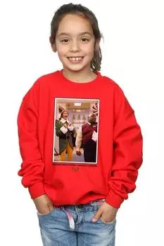 Толстовка OMG Santa Photo Elf, красный