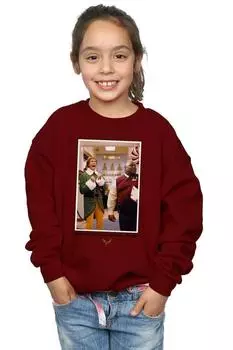 Толстовка OMG Santa Photo Elf, красный