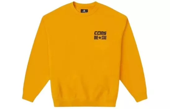 Толстовка One Star Crew унисекс желтая Converse, желтый