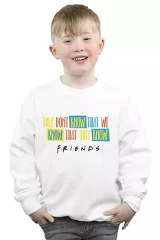 Толстовка «Они не знают сценария» Friends, белый
