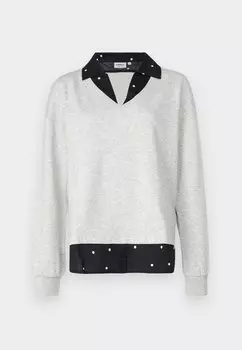 Толстовка ONLFEEL V NECK ONLY, светло-серый