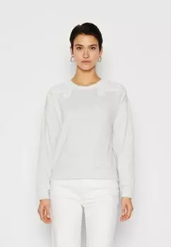 Толстовка ONLGINA O NECK ONLY, цвет light grey melange/white