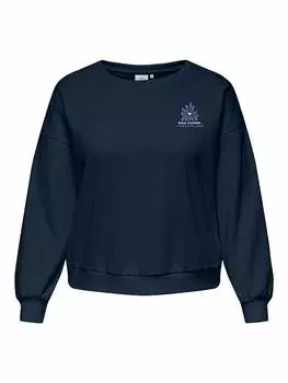 Толстовка ONLY Carmakoma, темно-синий