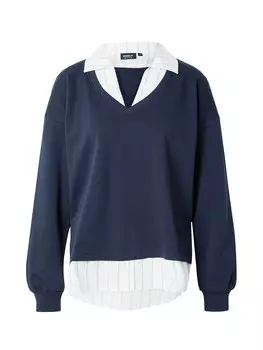 Толстовка ONLY ONLFEEL, темно-синий/светло-синий