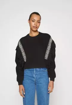 Толстовка ONLY ONLLUNA FRILL, черный