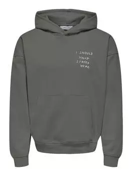 Толстовка Only&Sons, светло-серый