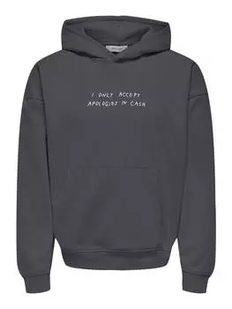 Толстовка Only&Sons, темно-серый