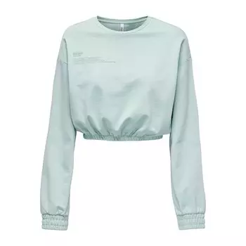 Толстовка Only Zenia Unb Elastic, зеленый