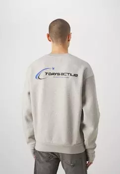 Толстовка Organic Crewneck Unisex 7 DAYS Active, цвет heather grey