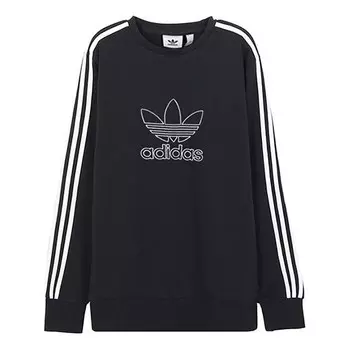 Толстовка originals hollow out logo round neck black Adidas, черный