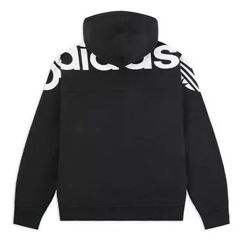 Толстовка originals r.y.v. blkd h. logo printing splicing sports pullover black Adidas, черный
