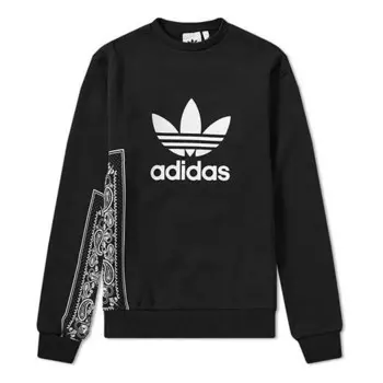 Толстовка originals round neck pullover black Adidas, черный